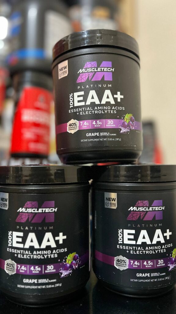 خرید مکمل EAA ماسلتک پلاتینیوم ۱۰۰٪ طعم انگور | MuscleTech Platinum EAA + اورجینال