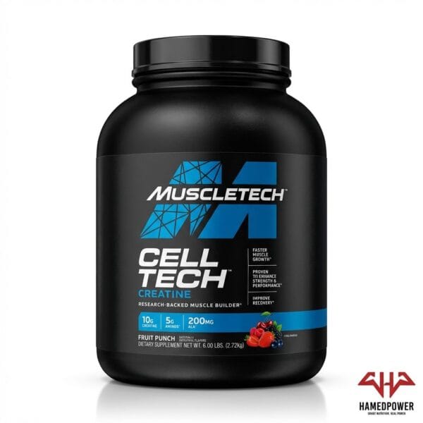 خرید کراتین سل تک ماسل تک (MuscleTech Cell-Tech) اورجینال وزن 6 پوند طعم میوه ای با ضمانت اصالت از سایت حامد پاور
