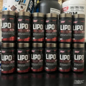 قوطی‌های مکمل چربی‌سوز Nutrex Lipo 6 Black Ultra Concentrate، فرمول پیشرفته چربی‌سوزی برای کاهش وزن سریع