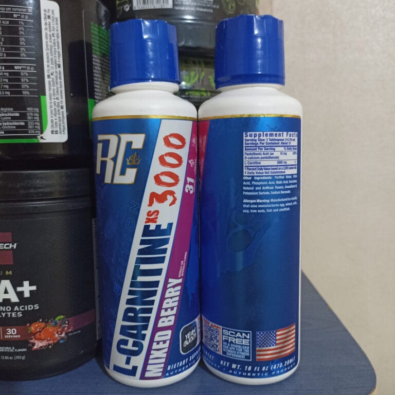 بطری ال‌کارنیتین مایع 3000 رونی کلمن، مکمل چربی‌سوز برای افزایش انرژی و حمایت از کاهش وزن و عملکرد ورزشی.