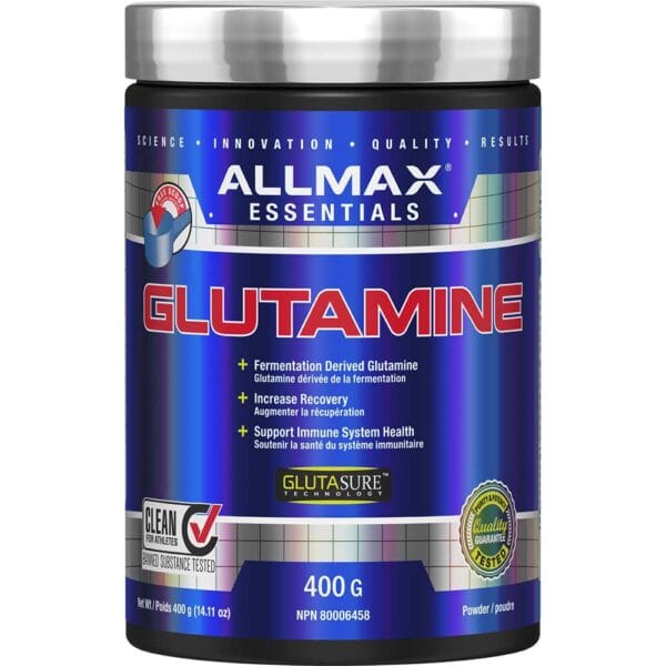 Glutamine_by_ALLMAX_Nutrition_in_400g_Size. گلوتامین ال مکس