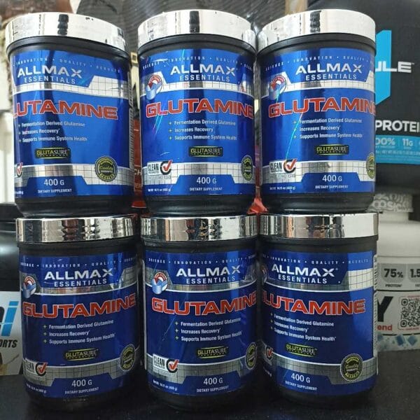 پودر مکمل گلوتامین ال مکس، حمایت از ریکاوری عضلات و کاهش خستگی بعد از تمرینات ورزشی.