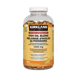 روغن ماهی ترکیبی کرکلند 1000 میلی‌گرم 400 عددی Kirkland Signature Fish Oil Blend 1000 mg (400 Softgels)