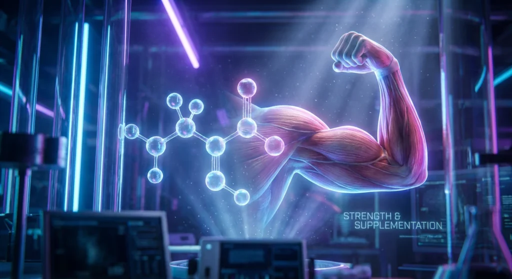 تصویر مفهومی آمینو اسید در بدنسازی؛ نقش آمینو اسیدها در عضله‌سازی خشک، افزایش قدرت و ریکاوری سریع پس از تمرین