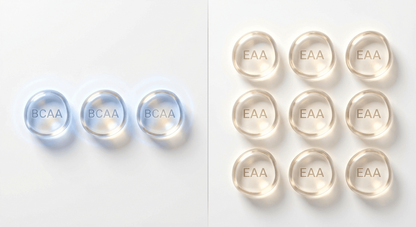 مقایسه مکملهای BCAA و EAA در بدنسازی؛ تفاوتها، مزایا و کاربرد هرکدام برای عضلهسازی و ریکاوری