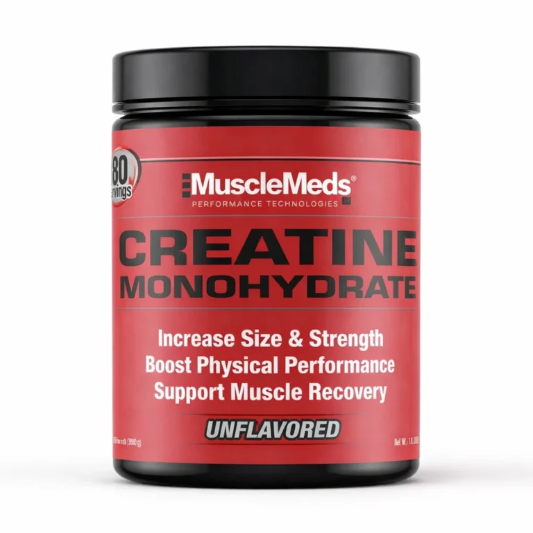 خرید کراتین مونوهیدرات MuscleMeds اصل بدون طعم مناسب افزایش قدرت و حجم عضلانی