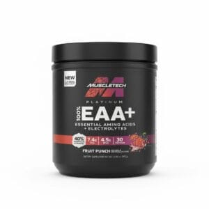 خرید EAA پلاتینیوم ماسل‌تک اصل طعم فروت پانچ مناسب ریکاوری و عضله‌سازی
