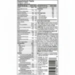 جدول Supplement Facts مولتی ویتامین MuscleTech Platinum شامل ویتامینها و مواد معدنی مورد نیاز ورزشکاران