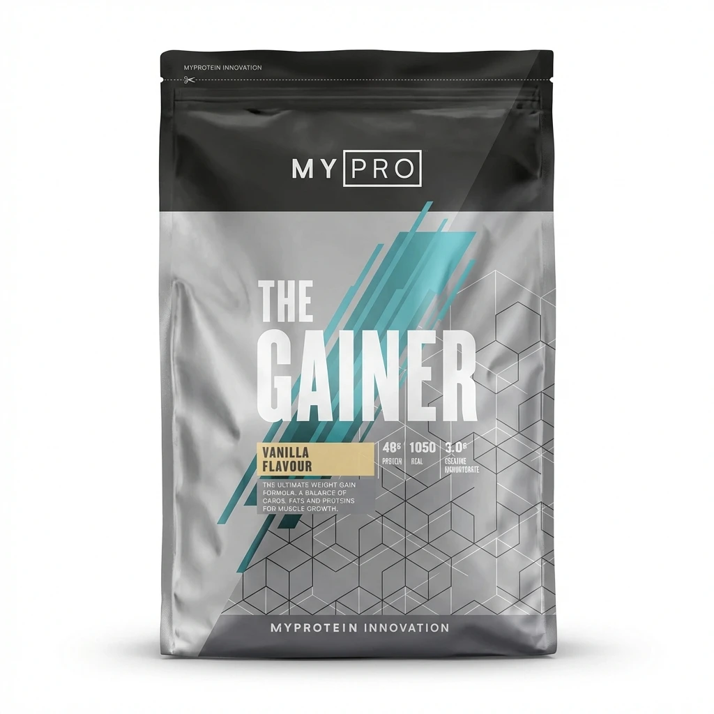 گینر مای پروتئین The Gainer طعم وانیل پودر گینر MyProtein The Gainer طعم وانیل مناسب افزایش وزن و حجم عضلانی