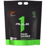 پودر مس گینر Rule 1 Mass Gainer طعم شکلات فاج ۱۲ پوندی با ۴۰ گرم پروتئین و ۱۲۲۰ کالری در هر سروینگ