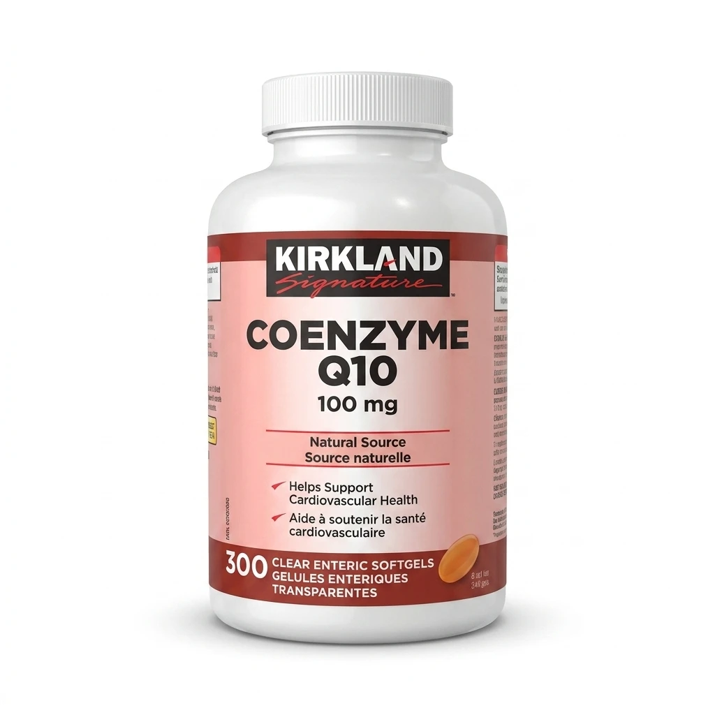 kirkland-coenzyme-q10-100mg-softgels-supplement کوآنزیم Q10 کرکلند 100 میلی گرم Kirkland Coenzyme Q10 – 300 سافت ژل - Image 1