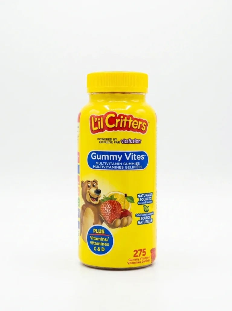 مولتی ویتامین پاستیلی کودکان Lil Critters Gummy Vites حاوی ویتامین‌های C و D با طعم میوه‌ای، بسته 275 عددی