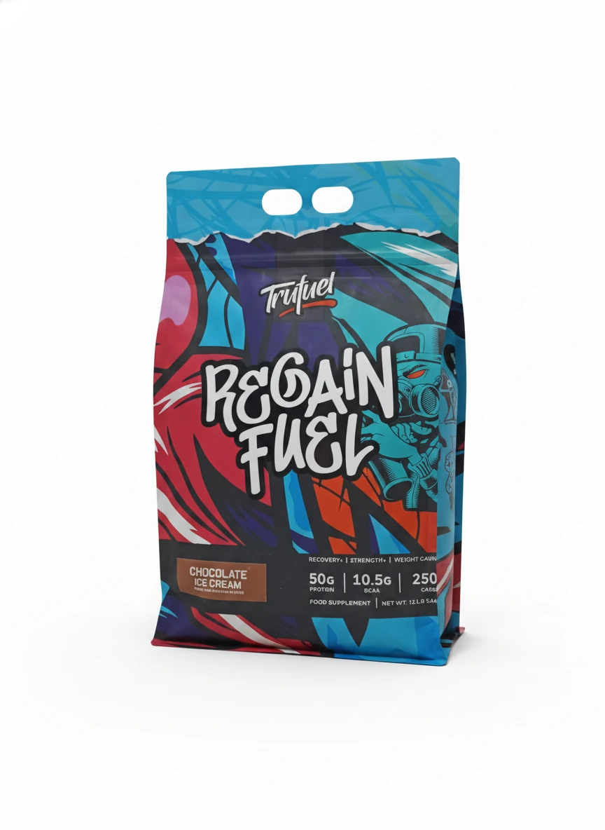 پروتئین گینر Trufuel Regain Fuel طعم بستنی شکلاتی پروتئین گینر Trufuel Regain Fuel طعم بستنی شکلاتی؛ مکمل مناسب برای افزایش وزن و ریکاوری عضلات