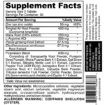 جدول Supplement Facts مکمل Gentlemen’sEdge حاوی ترکیبات، میزان مواد مؤثر و آلرژن‌ها – فروشگاه حامدپاور