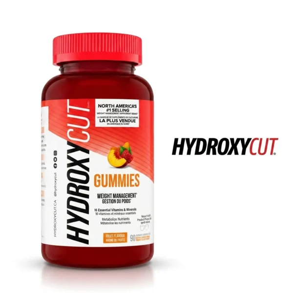 پاستیل چربی سوز هیدروکسی کات Hydroxycut Weight Loss Gummies با طعم میوه‌ای و بسته 90 عددی