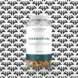 تصویر مکمل ترموپیور مای ویتامینز (MyVitamins Thermopure) چربی‌سوز ترموژنیک با پس‌زمینه اختصاصی لوگوی حامدپاور