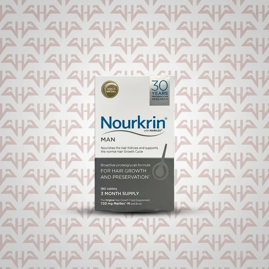 Nourkrin Man Hair Growth Supplement 180 Tablets خرید نورکرین من Nourkrin Man مکمل تقویت و رشد مو آقایان 180 عدد اصل از حامدپاور