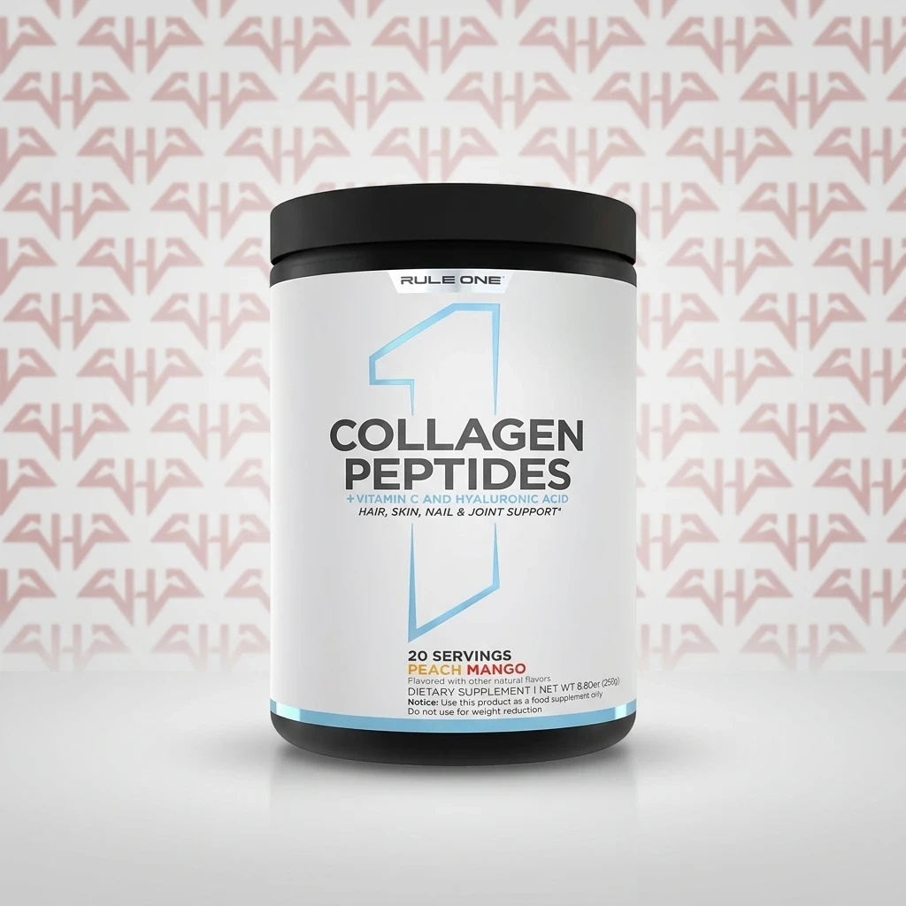 Rule One Collagen Peptides Peach Mango 20 Servings خرید کلاژن پپتاید رول وان R1 طعم هلو انبه 20 سروینگ اصل از فروشگاه حامدپاور