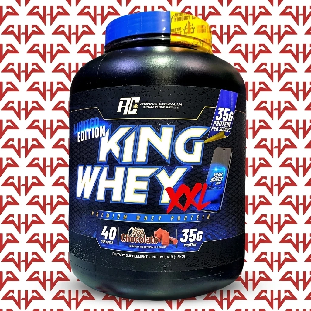 پروتئین وی King Whey XXL رونی کولمن Ronnie Coleman حامدپاور پروتئین وی King Whey XXL رونی کولمن طعم شکلات با 35 گرم پروتئین در هر اسکوپ از فروشگاه حامدپاور