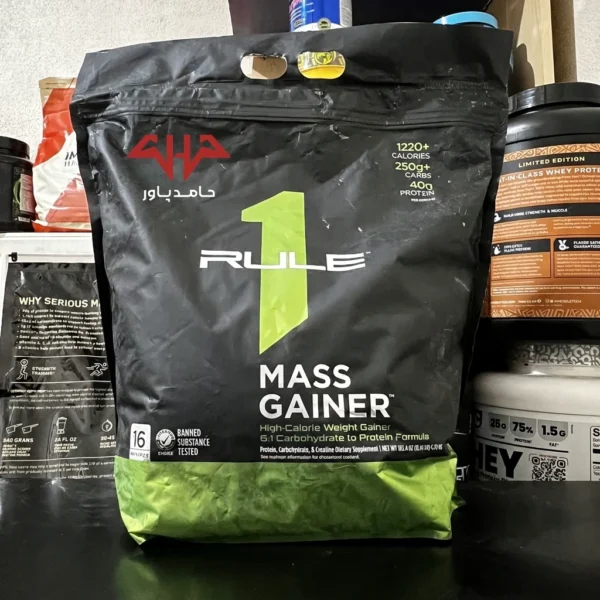عکس محیطی مکمل مس گینر Rule 1 Mass Gainer در فروشگاه حامدپاور