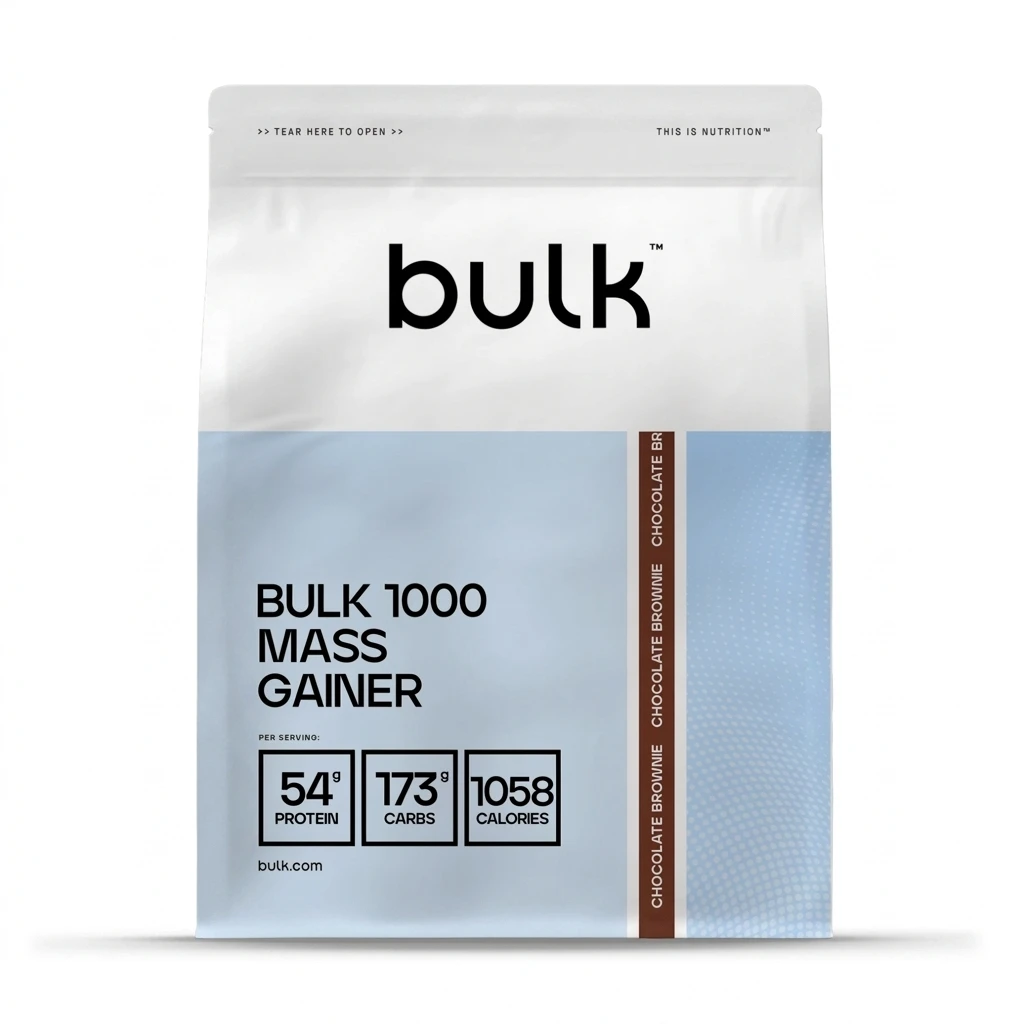 مس گینر ۱۰۰۰ برند بالک (Bulk) - مکمل افزایش وزن و حجم خرید مس گینر ۱۰۰۰ بالک (Bulk 1000 Mass Gainer) طعم شکلات - حامدپاور