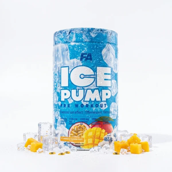 مکمل پمپ FA Ice Pump با فرمولاسیون جوشان و طعم انبه پشن فروت