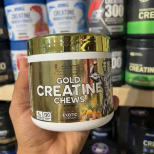 مکمل کراتین جویدنی Kevin Levrone Gold Creatine Chews با طعم میوه‌های استوایی