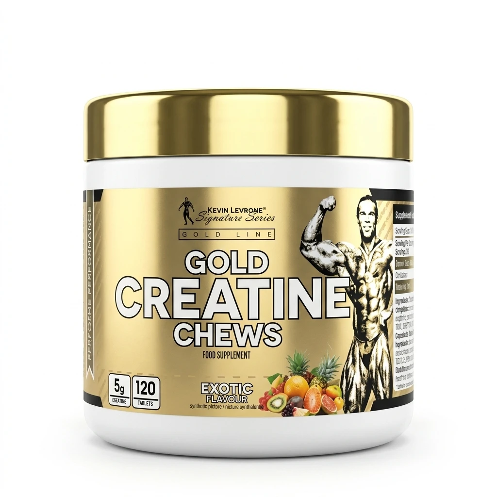 kevin-levrone-gold-creatine-chews-exotic-flavor کراتین جویدنی کوین لورون سری گلد (Kevin Levrone Gold Creatine Chews) - Image 1