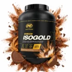 پروتئین وی ایزوله PVL Isogold Gold Series طعم شکلات و کره بادام زمینی