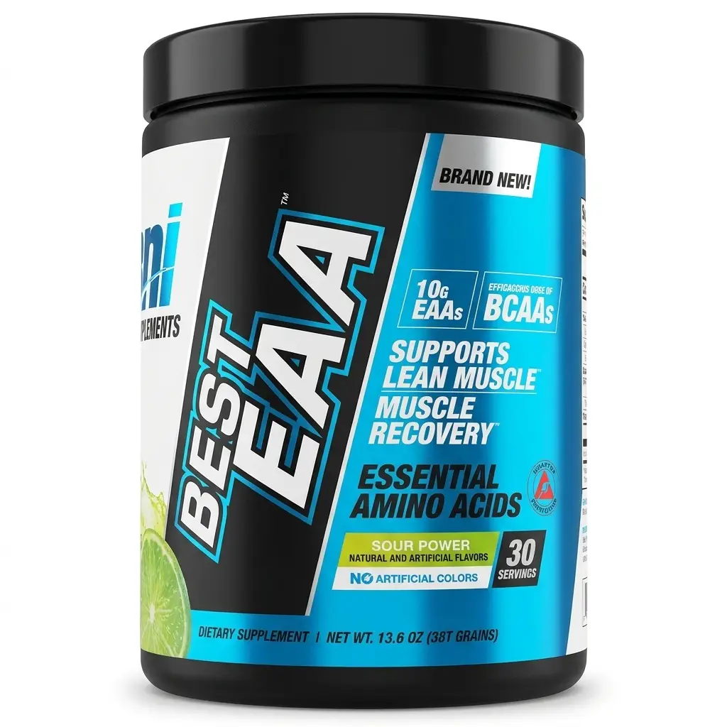 مکمل Best EAA بی پی آی اسپورتس طعم Sour Power حاوی 10 گرم EAA و 30 سروینگ تصویر واقعی مکمل Best EAA بی پی آی اسپورتس مناسب ریکاوری عضلات و حفظ عضله