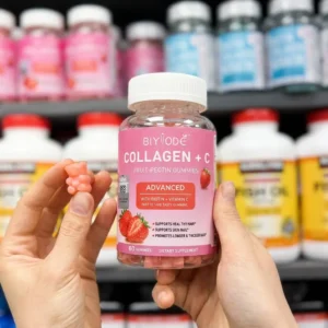 خرید پاستیل کلاژن + C بایو کد Biyode Collagen Gummies حاوی بیوتین و ویتامین C برای پوست مو و ناخن