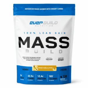 مکمل مس گینر Everbuild Nutrition Mass Build طعم French Vanilla Shake