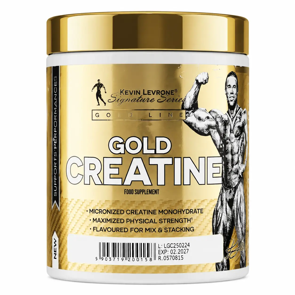 مکمل کراتین گلد کوین لورون کراتین گلد کوین لورون اورجینال (Kevin Levrone Gold Creatine) - کراتین منوهیدرات میکرونایز شده