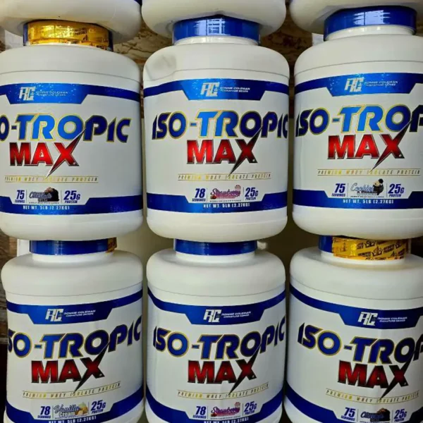 پروتئین وی ایزوله رونی کلمن مدل Iso-Tropic Max وزن ۵ پوندی - فروشگاه حامدپاور