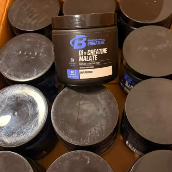 نمای محصول کراتین دی‌کراتین مالات Bodybuilding.com Signature بدون طعم با ۶۰ سروینگ