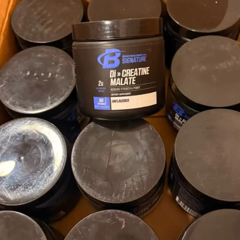 نمای محصول کراتین دی‌کراتین مالات Bodybuilding.com Signature بدون طعم با ۶۰ سروینگ