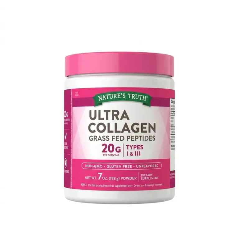 پودر کلاژن نیچرز تروث Ultra Collagen Peptides نوع 1 و 3 وزن 198 گرم