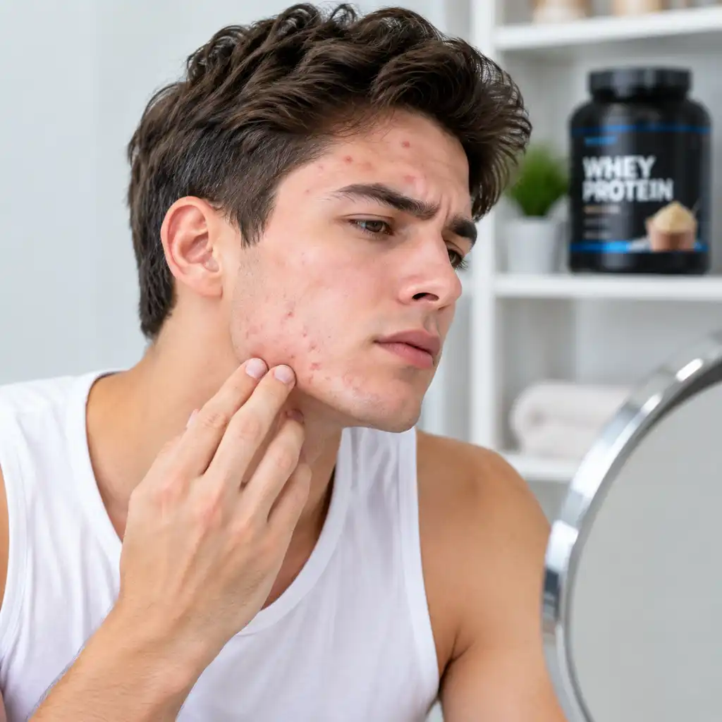 بررسی رابطه مصرف پودر پروتئین وی و ایجاد جوش روی صورت ورزشکار