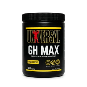 مکمل Universal GH Max یونیورسال جی اچ مکس 180 عددی حاوی آرژنین و اورنیتین برای ریکاوری و پشتیبانی از عملکرد ورزشی