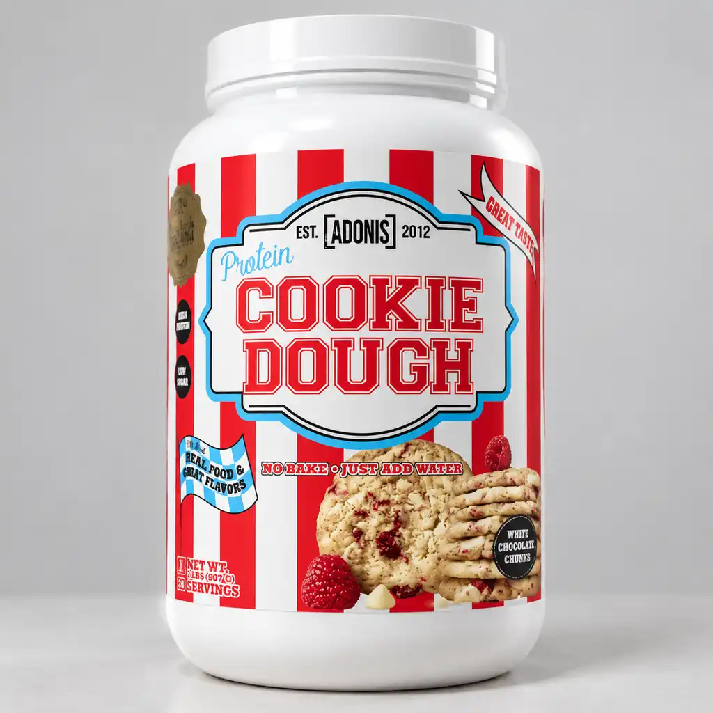 پروتئین کوکی دو ادونیس 907 گرم White Chocolate Chunks پروتئین کوکی دو ادونیس 907 گرم با طعم شکلات سفید