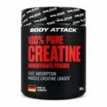قوطی کراتین مونوهیدرات بادی اتک 100% Pure Creatine وزن ۳۰۰ گرم