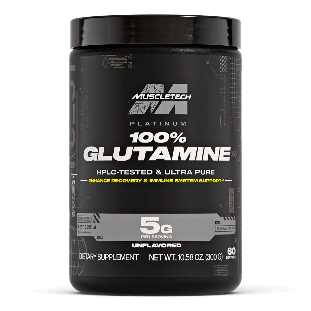 گلوتامین پلاتینیوم ماسل تک ۳۰۰ گرم | MuscleTech Platinum 100% Glutamine گلوتامین پلاتینیوم ماسل تک ۳۰۰ گرم