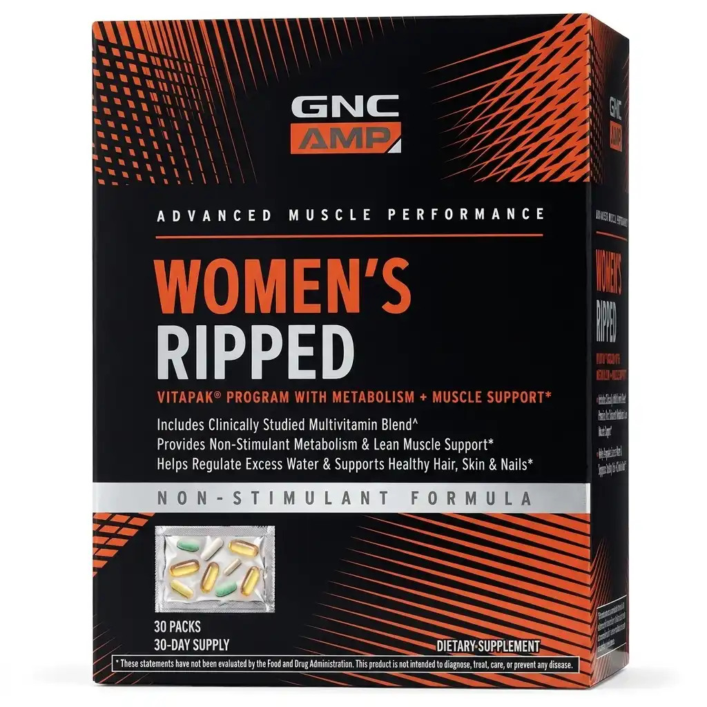 مولتی ویتامین جی ان سی بانوان GNC AMP Women's Ripped مولتی ویتامین جی ان سی بانوان GNC AMP Women's Ripped بسته ۳۰ روزه