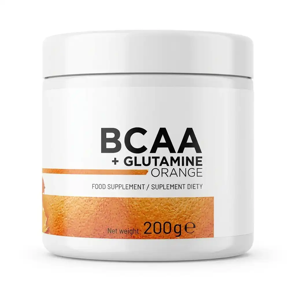 بی سی ای ای گلوتامین استروویت ۲۰۰ گرمی طعم پرتقال | OstroVit BCAA + Glutamine Orange
